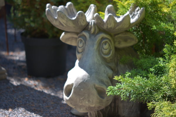 Gartendekoration Gartenfigur Elch